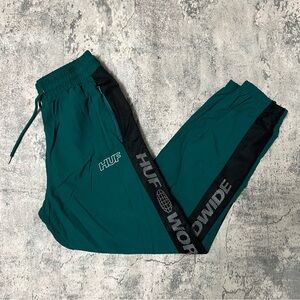 Green/Teal HUF Worldwide Track Pants